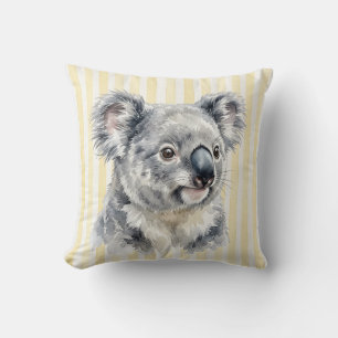 Koala-Bär-Aquarell-Kissenbezug Kissen