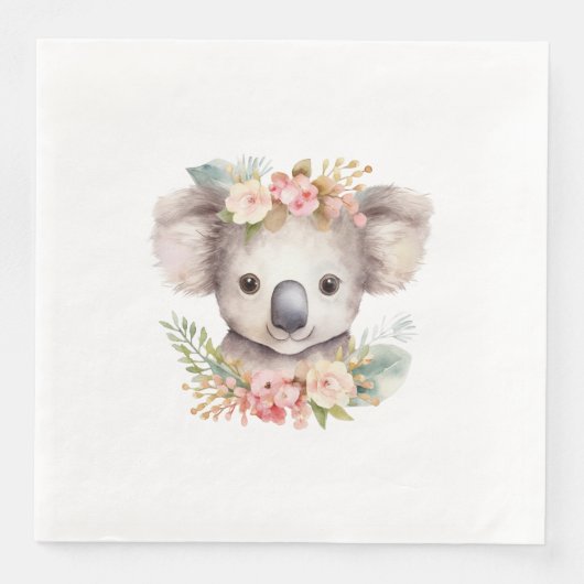 Koala Bär Australien Serviette (Vorderseite)
