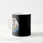 Koala-Bär-Autismus-Mutter-Leben-Donut-Milchshake Kaffeetasse (Vorderseite Links)