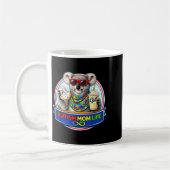Koala-Bär-Autismus-Mutter-Leben-Donut-Milchshake Kaffeetasse (Links)