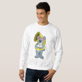 Koala Bär bei Musik mit Saxophon.PNG Sweatshirt (Vorne ganz)