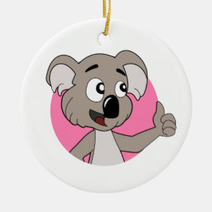 Koala-Bär-Cartoon Keramik Ornament