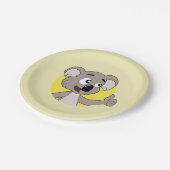 Koala-Bär Cartoon-Papierteller Pappteller (Schrägansicht)