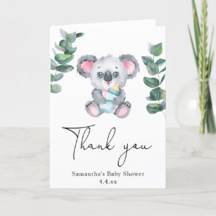 Koala-Bär Danke Baby Shower