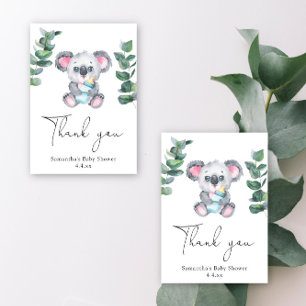 Koala-Bär Dankeschön Baby Shower Dankeskarte