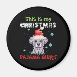 Koala-Bär Das ist mein Weihnachts-Pyjama-Shirt Magnet