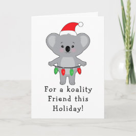 Koala Bär Dekorieren für Weihnachtsfreund Karte