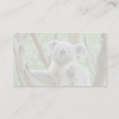 Koala-Bär, der auf dem Baum an Perth-Zoo sitzt Visitenkarte (Rückseite)