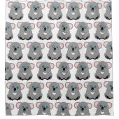 Koala-Bär-Design Duschvorhang (Vorderseite)