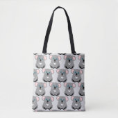 Koala-Bär-Design, Hintergrund in beliebiger Farbe Tasche (Vorderseite)