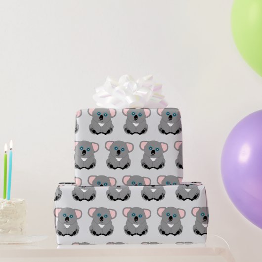 Koala-Bär-Design mit beliebigem Farbverlauf Hinter Geschenkpapier (Partygeschenke)