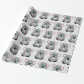 Koala-Bär-Design mit beliebigem Farbverlauf Hinter Geschenkpapier (Ungerollt)