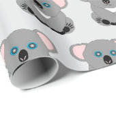 Koala-Bär-Design mit beliebigem Farbverlauf Hinter Geschenkpapier (Rolleneckpunkt)