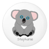 Koala-Bär-Design personalisiert Keramikknauf (Vorderseite)