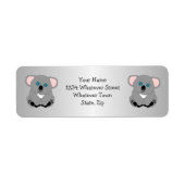 Koala-Bär-Design Rücksendeadresse (Vorne)