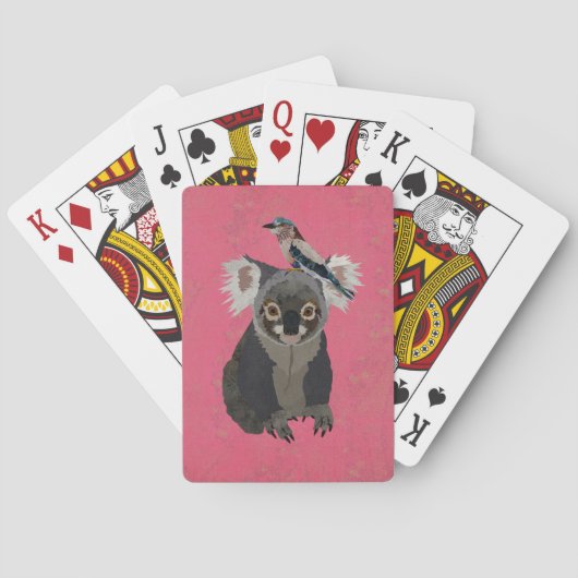 KOALA BÄR & FLIEDER VOGEL SPIELKARTEN (Rückseite)
