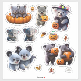Koala Bar Halloween Stickers Niedlich Viele Design Aufkleber