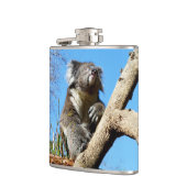 Koala Bär im alten Baum, Hüftkolben Flachmann (Links)