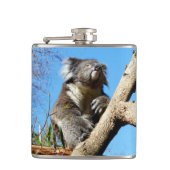 Koala Bär im alten Baum, Hüftkolben Flachmann (Vorderseite)