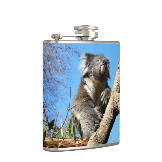 Koala Bär im alten Baum, Hüftkolben Flachmann (Rechts)