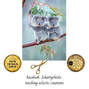 Koala-Bär im Eukalyptusbaum bei Regen  Seidenpapier