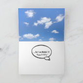 Koala Bär im Gras Humoraler Geburtstag Karte (Innenseite)