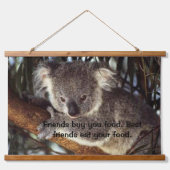 Koala-Bär in einem Baum Wandteppich Mit Holzrahmen (Vorne)