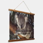 Koala-Bär in einem Baum Wandteppich Mit Holzrahmen (Gewinkelt)