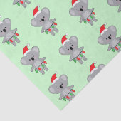 Koala Bär in Weihnachtsmannmütze und Dekorationen  Seidenpapier (Detail)