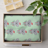 Koala Bär in Weihnachtsmannmütze und Dekorationen  Seidenpapier (Geschenk)