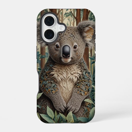 Koala-Bär iPhone 16 Hülle (Rückseite)