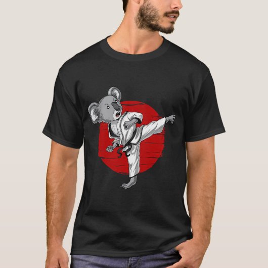 Koala-Bär Karate T-Shirt (Vorderseite)