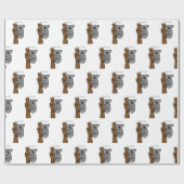Koala Bär Kletterbaum Thunder_Cove Geschenkpapier (Flach)