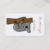 Koala Bär Kletterbaum Thunder_Cove Visitenkarte (Rückseite)