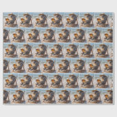 Koala Bär mit einem Bier am Strand Geschenkpapier (Flach)