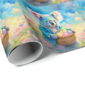 Koala-Bär mit einem Korb von Ostereiern Geschenkpapier (Rolleneckpunkt)