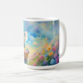Koala-Bär mit einem Korb von Ostereiern Kaffeetasse (VorderseiteRechts)