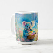 Koala-Bär mit einem Korb von Ostereiern Kaffeetasse (Vorderseite Links)
