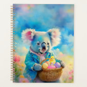 Koala-Bär mit einem Korb von Ostereiern Planer (Vorderseite)