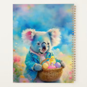 Koala-Bär mit einem Korb von Ostereiern Planer (Rückseite)