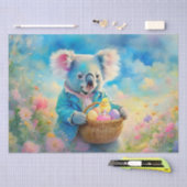 Koala-Bär mit einem Korb von Ostereiern Seidenpapier (Handwerk)