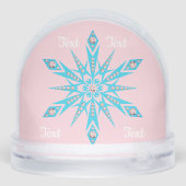 Koala Bär niedliche Schneekugel Rosa Winterschneek (Rückseite)