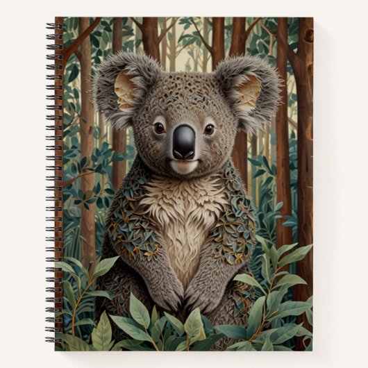 Koala-Bär Notizblock (Vorderseite)