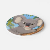 Koala-Bär-Papierteller Pappteller (Schrägansicht)