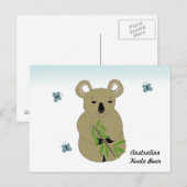 Koala Bär Postkarte (Vorne/Hinten)