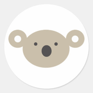 Koala-Bär Runder Aufkleber