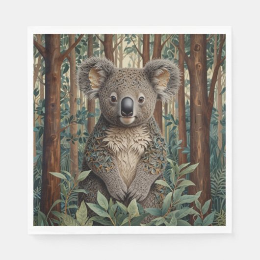 Koala-Bär Serviette (Vorderseite)