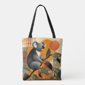 Koala-Bär sitzt in einem Baum Tasche (Rückseite)