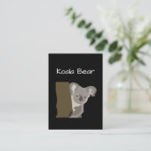 Koala-Bär Tier Wildtiere Visitenkarte (Stehend Vorderseite)