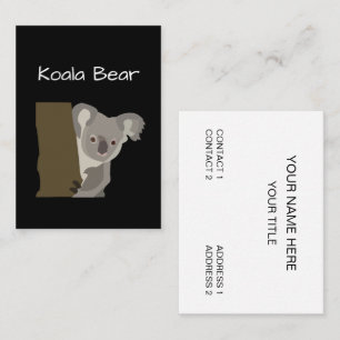 Koala-Bär Tier Wildtiere Visitenkarte